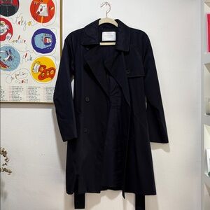 Everlane Navy Trench Coat